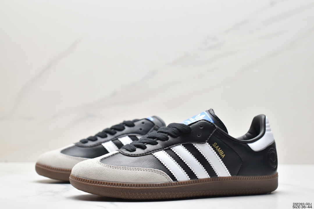 Adidas Originals Samba Vegan OG Samba dance series gentleman's moral training football style versatile low-top sneakers FX5398