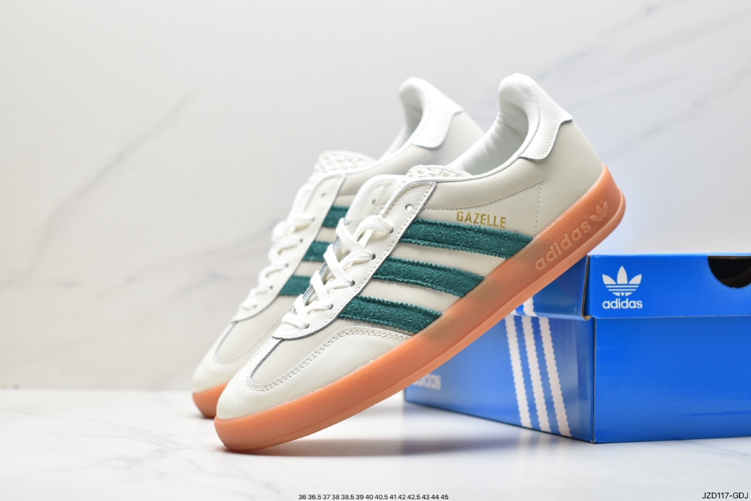 Adidas Originals Gazelle Indoor clover retro casual non-slip wear-resistant low-top sneakers ID2567