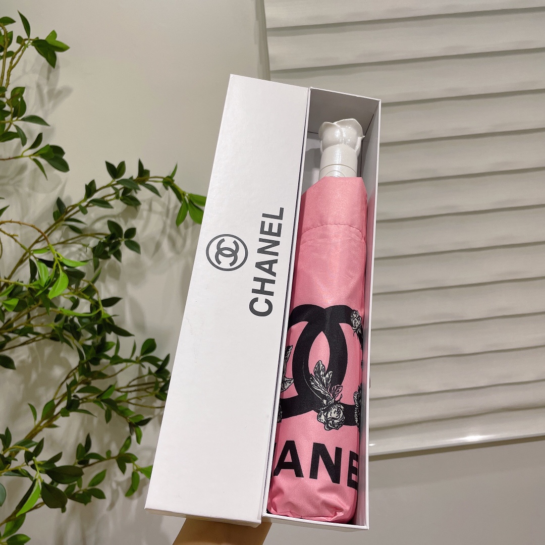 Chanel Umbrella Rose