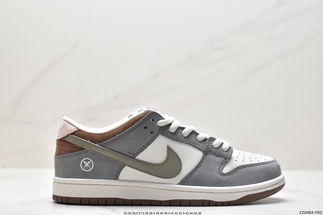250 Yuto Horigome x Nike SB Dunk Low 灰白羽毛 FQ1180-001