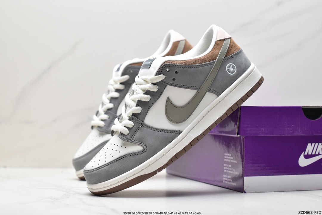 250 Yuto Horigome x Nike SB Dunk Low 灰白羽毛 FQ1180-001