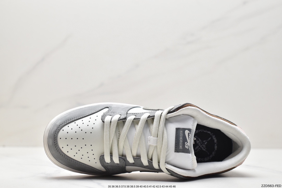 250 Yuto Horigome x Nike SB Dunk Low 灰白羽毛 FQ1180-001