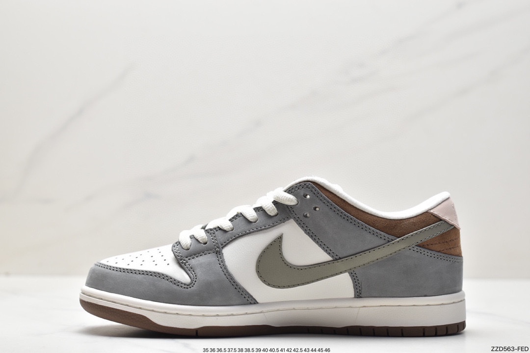 250 Yuto Horigome x Nike SB Dunk Low 灰白羽毛 FQ1180-001