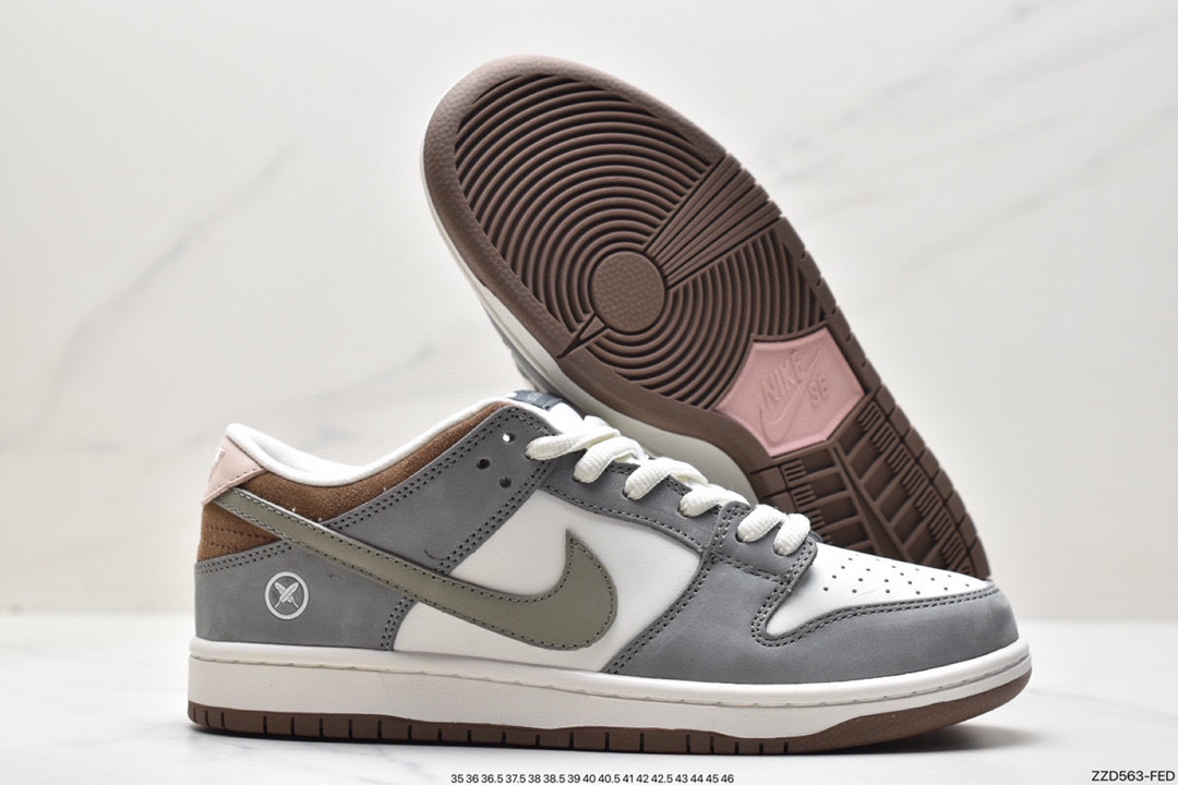 250 Yuto Horigome x Nike SB Dunk Low 灰白羽毛 FQ1180-001