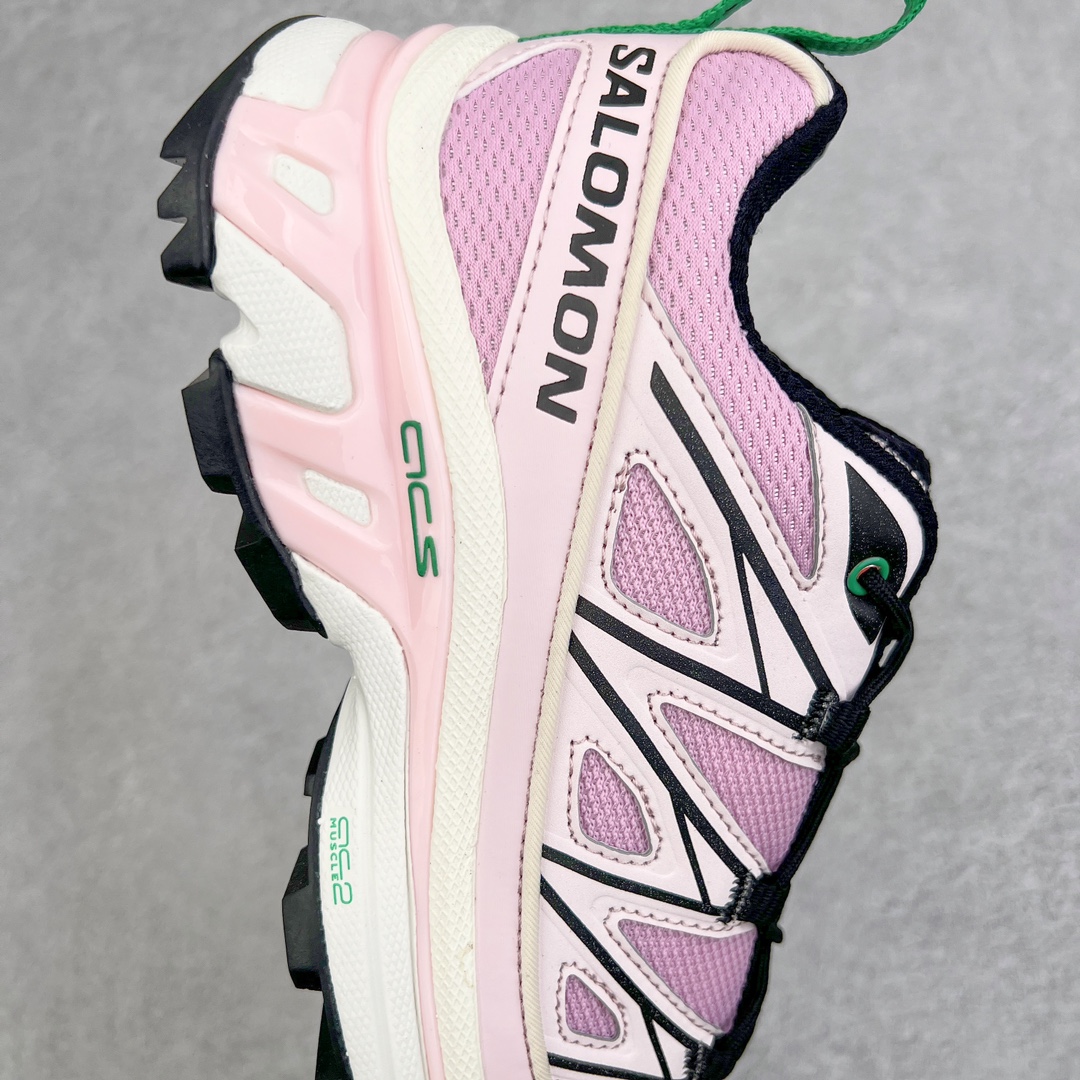 图片[6]-＃绿X/GX 纯原福利 Salomon XT-6 萨洛蒙复古潮流户外机能登山跑鞋 纯原外贸平台特供订单 耗时半年巨作 全套原纸板楦头开发 原厂特供网布配套加持 确保原汁原味 完美呈现版型 原档数据独家私模五层组合大底 男女鞋同步官方开发至46.5 原装Ortholite轻量化鞋垫 中底布带钢印编号 原厂TPU锁扣 进口港宝加持 后跟自然饱满 还原公司包裹性 鞋面以“锯齿”状的包裹系统呈现 在基色底之下加入了各种色点缀 将公司的最新技术和时尚前卫的造型融入耐用的长跑款式中 鞋面由 TPU 薄膜制成 并焊接在高耐磨网眼上 使其既时尚又坚固 由 ACS底盘支撑 可增强稳定性和支撑力 以及由橡胶凸耳 Contragrip外底覆盖的 EVA 缓冲中底 旨在应对崎岖的地形 鞋舌上的彩色Salomon 标签、Quicklace 系统以及鞋头、鞋舌和鞋跟上的附加品牌使细节更加完美 让穿着者可以轻松驾驭户外与通勤下的任何运动生活场景 无缝鞋身户外随意纵横 颜值与脚感兼备 出街通勤 绝对非常吸睛 你值得拥有 尺码：36 36.5 37.5 38 38.5 39 40 40.5 41 42 42.5 43 44 44.5 45 46 46.5 注意：偏小1码-选品中心