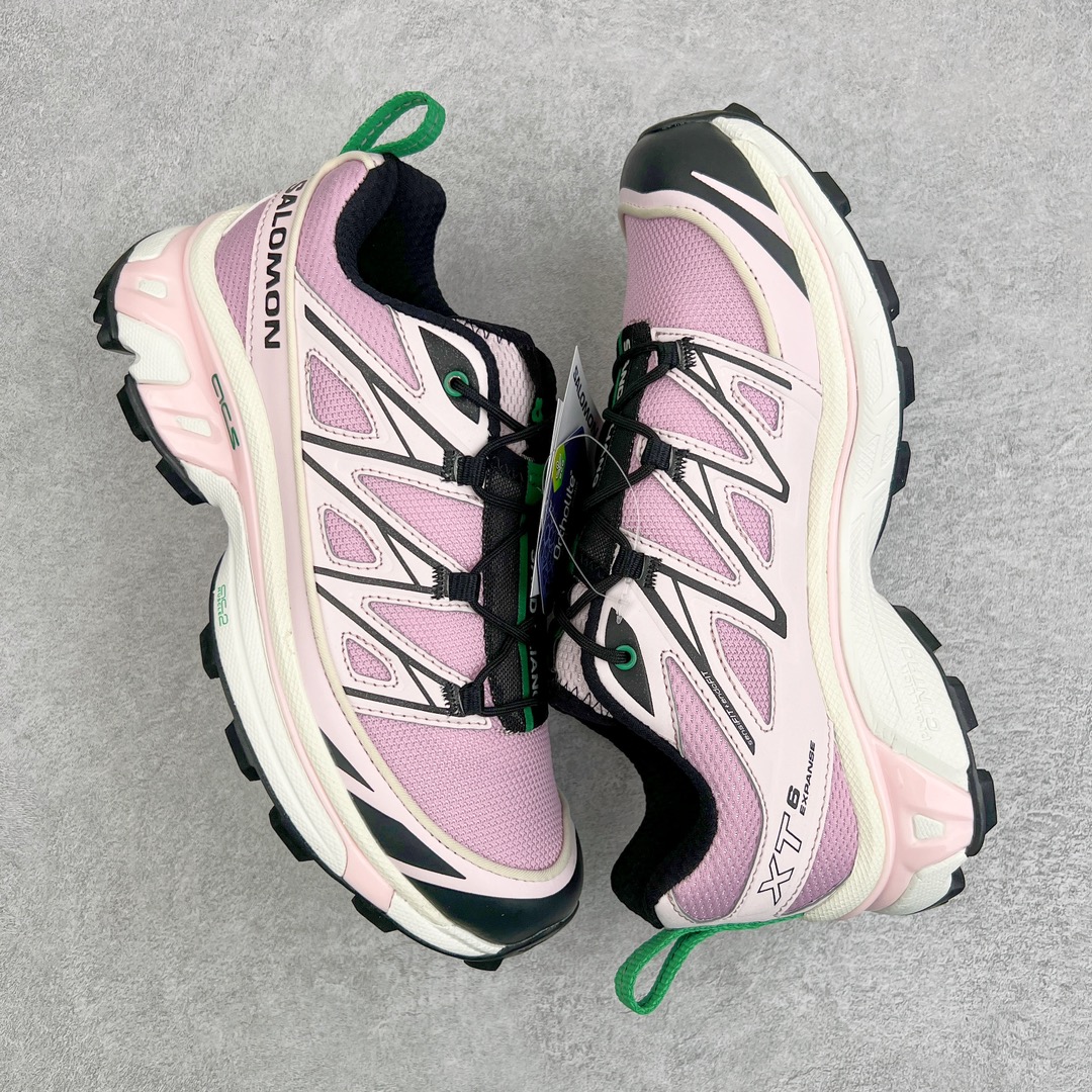 图片[3]-＃绿X/GX 纯原福利 Salomon XT-6 萨洛蒙复古潮流户外机能登山跑鞋 纯原外贸平台特供订单 耗时半年巨作 全套原纸板楦头开发 原厂特供网布配套加持 确保原汁原味 完美呈现版型 原档数据独家私模五层组合大底 男女鞋同步官方开发至46.5 原装Ortholite轻量化鞋垫 中底布带钢印编号 原厂TPU锁扣 进口港宝加持 后跟自然饱满 还原公司包裹性 鞋面以“锯齿”状的包裹系统呈现 在基色底之下加入了各种色点缀 将公司的最新技术和时尚前卫的造型融入耐用的长跑款式中 鞋面由 TPU 薄膜制成 并焊接在高耐磨网眼上 使其既时尚又坚固 由 ACS底盘支撑 可增强稳定性和支撑力 以及由橡胶凸耳 Contragrip外底覆盖的 EVA 缓冲中底 旨在应对崎岖的地形 鞋舌上的彩色Salomon 标签、Quicklace 系统以及鞋头、鞋舌和鞋跟上的附加品牌使细节更加完美 让穿着者可以轻松驾驭户外与通勤下的任何运动生活场景 无缝鞋身户外随意纵横 颜值与脚感兼备 出街通勤 绝对非常吸睛 你值得拥有 尺码：36 36.5 37.5 38 38.5 39 40 40.5 41 42 42.5 43 44 44.5 45 46 46.5 注意：偏小1码-选品中心