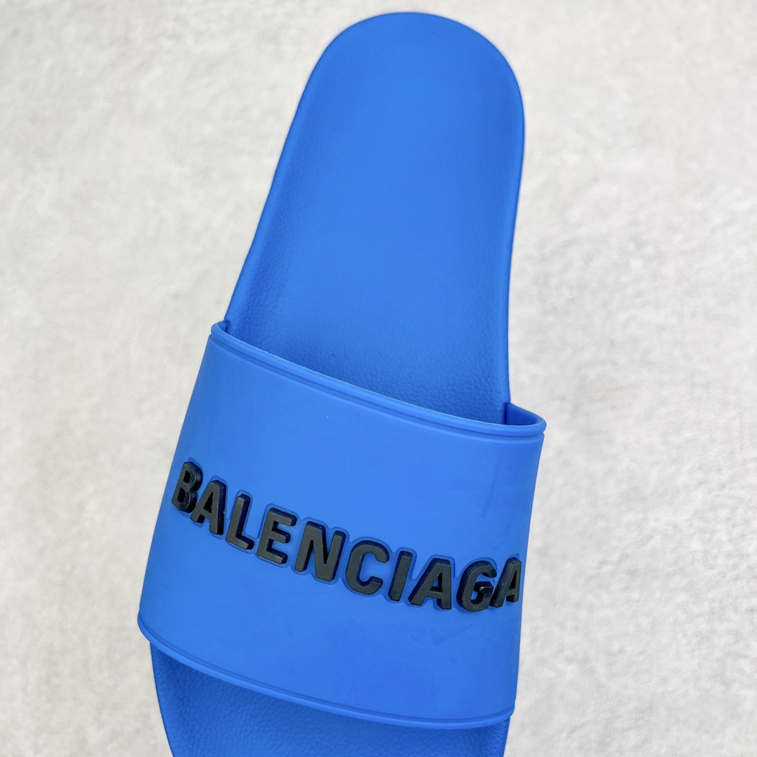 图片[6]-零售💰180 ＃PK纯原福利‼Balenciaga Pool Slide Sandal 巴黎世家时尚套穿橡胶一字涉水拖鞋 Piscine橡胶拖鞋式凉鞋 橡胶拖鞋式凉鞋 压模橡胶鞋床 带子上的白色 3D 标志 后跟浮印Balenciaga品牌标识 同色系鞋底和鞋垫 尺码：35 36 37 38 编码：by1936080-运动鞋