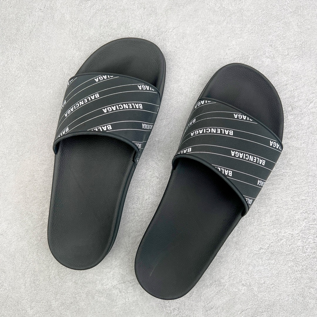 图片[3]-零售💰180 ＃PK纯原福利‼Balenciaga Pool Slide Sandal 巴黎世家时尚套穿橡胶一字涉水拖鞋 Piscine橡胶拖鞋式凉鞋 橡胶拖鞋式凉鞋 压模橡胶鞋床 带子上的白色 3D 标志 后跟浮印Balenciaga品牌标识 同色系鞋底和鞋垫 尺码：35 36 37 38 39 40 41 42 43 44 45 编码：by1936080-运动鞋