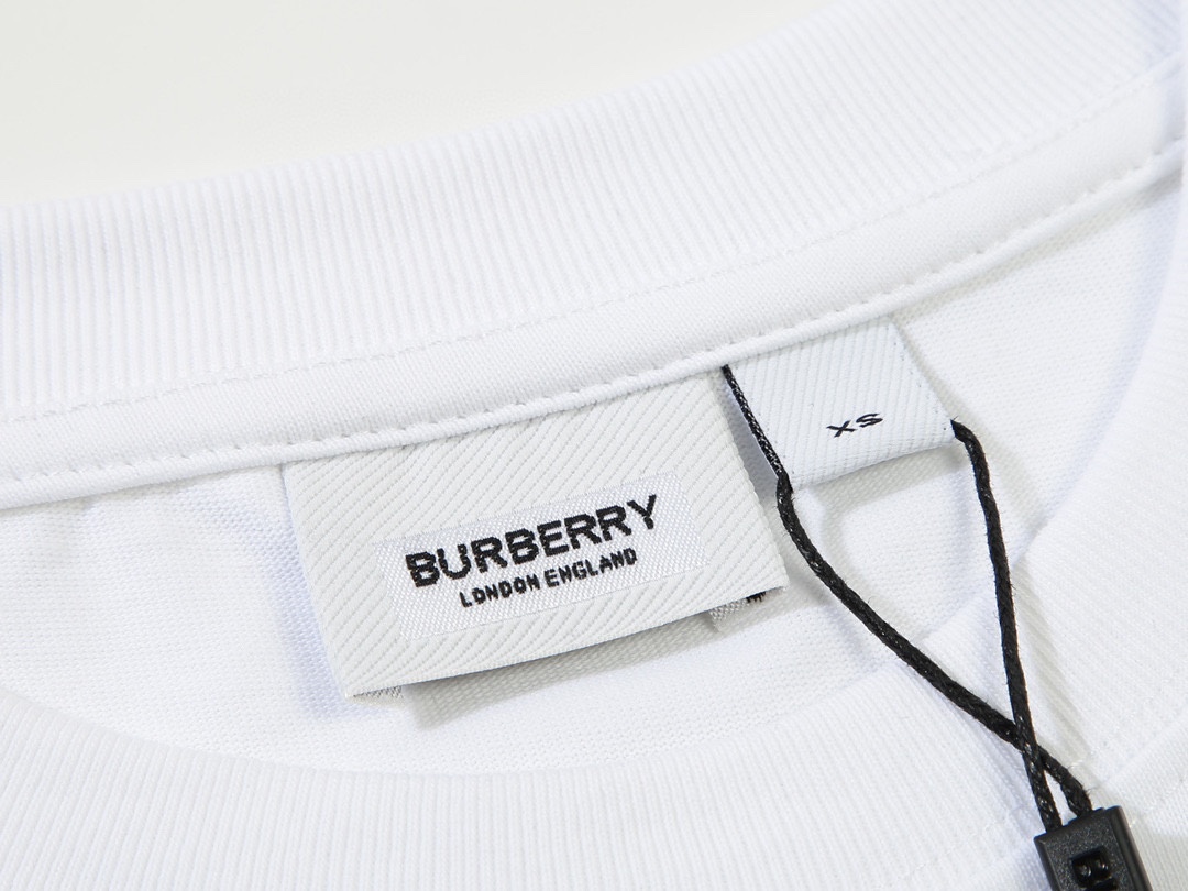 170 BURBERRY/巴宝莉限定LOGO牙刷绣短袖T恤