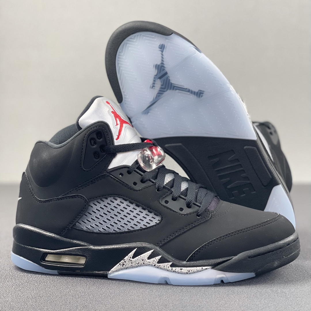 AJ5黑银尺码:40.5-47.5总裁y3版出品-AirJordan5OGMetallicBlackAJ