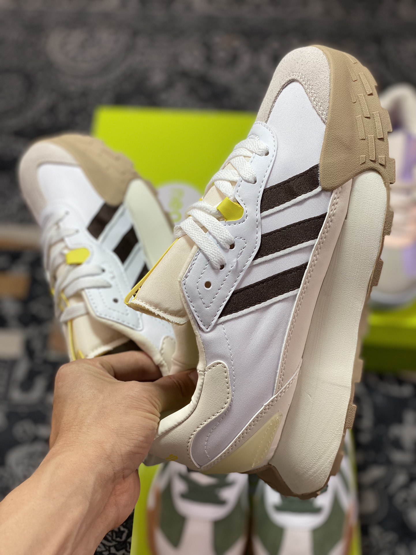 Adidas Neo Futro Mixr white gray brown retro sports and casual running shoes IF8366