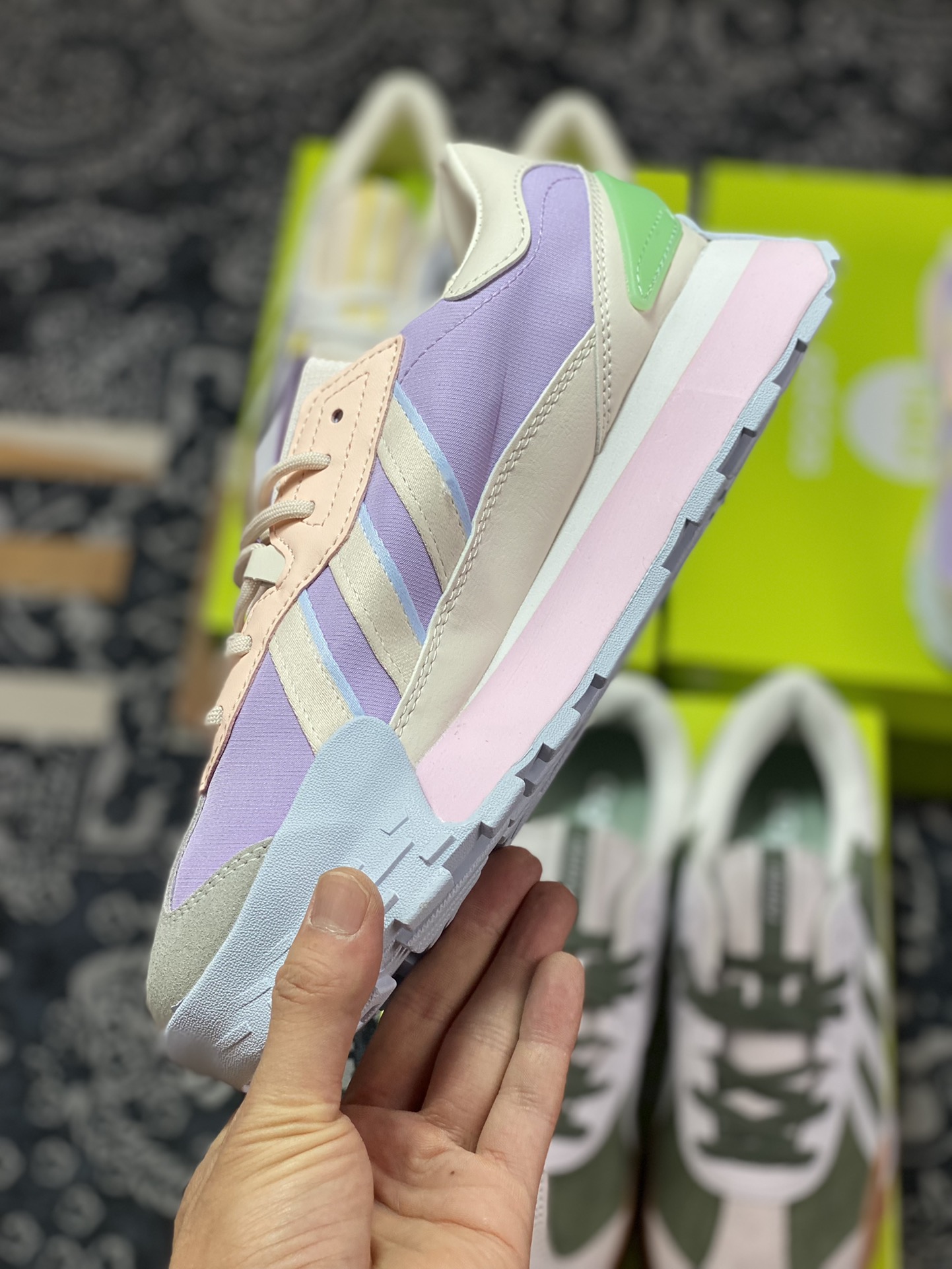 Adidas Neo Futro Mixr light purple pink retro sports and casual running shoes IF5142