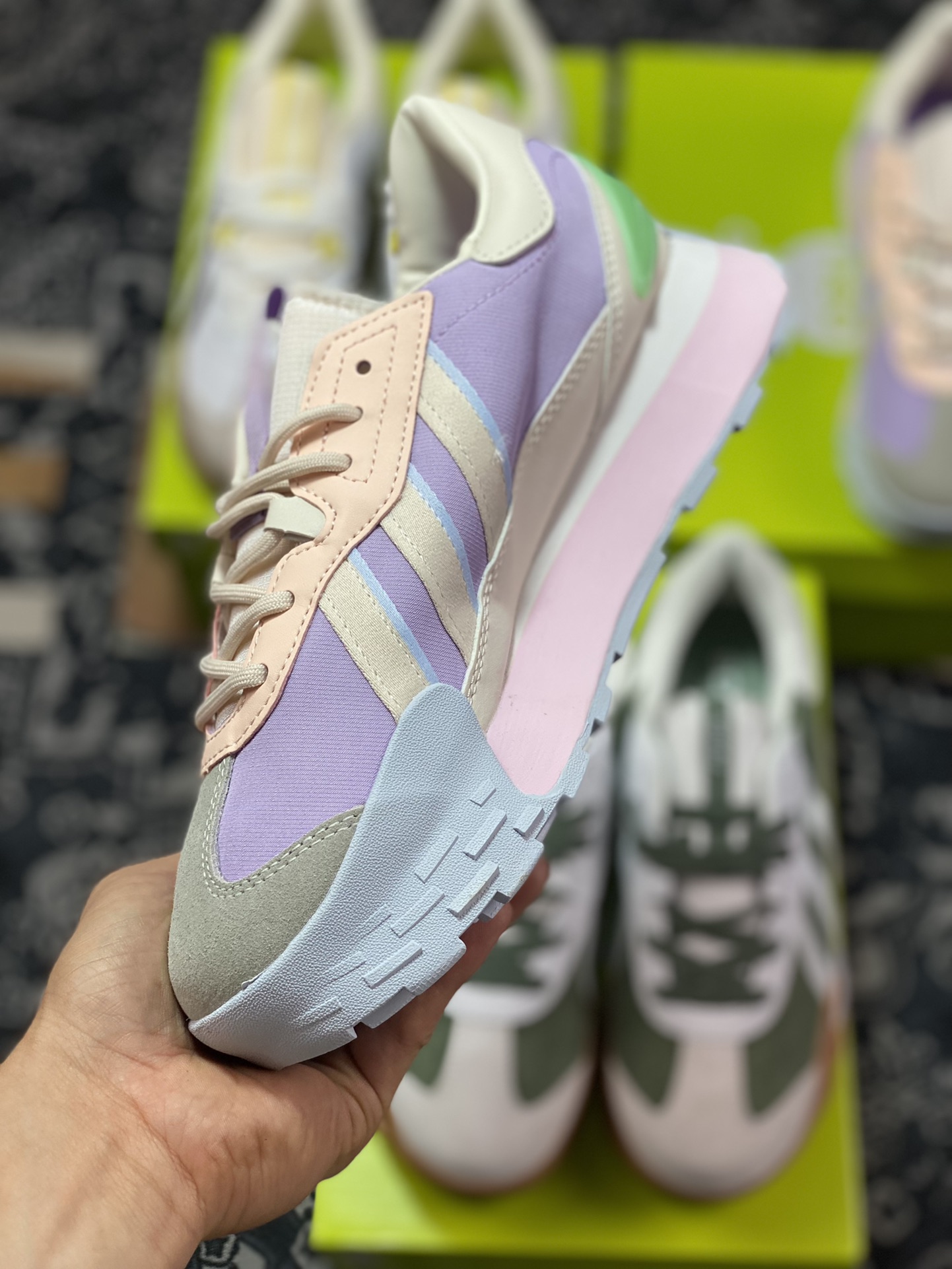 Adidas Neo Futro Mixr light purple pink retro sports and casual running shoes IF5142