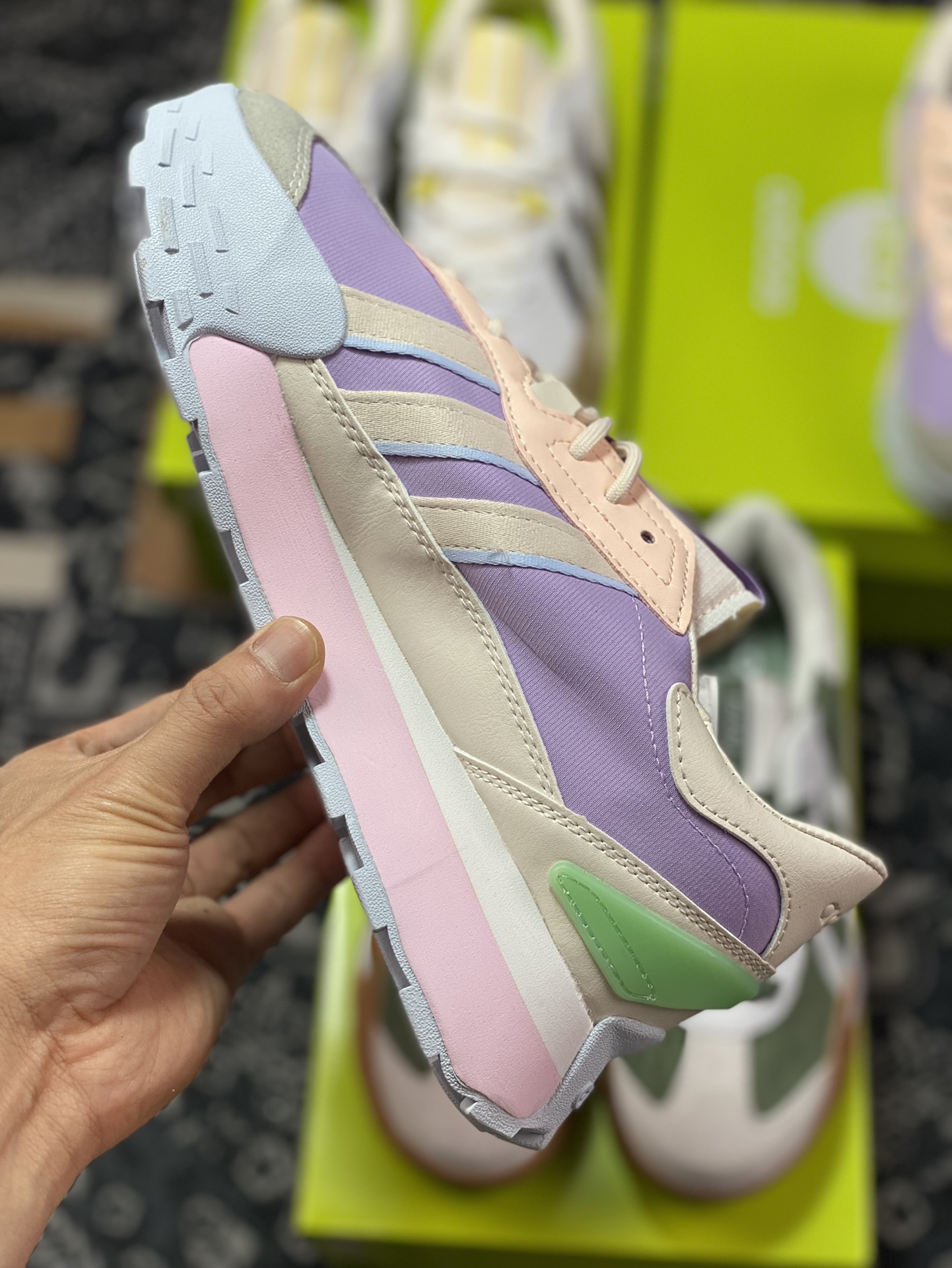 Adidas Neo Futro Mixr light purple pink retro sports and casual running shoes IF5142