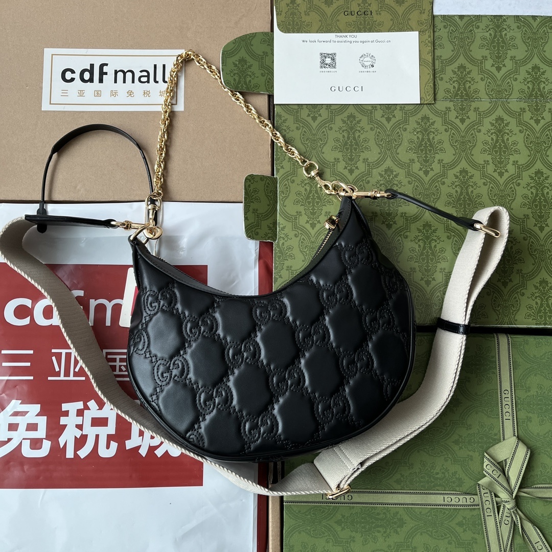 配置三亚免税店包装GGMatelassé小号肩背739709UM8HG1046经典Matelassé皮革