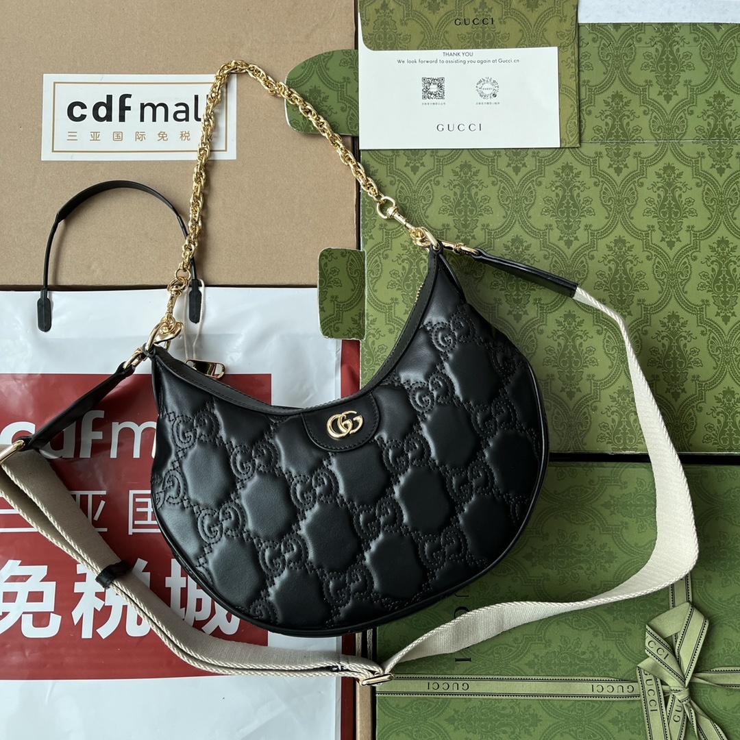 配置三亚免税店包装GGMatelassé小号肩背739709UM8HG1046经典Matelassé皮革