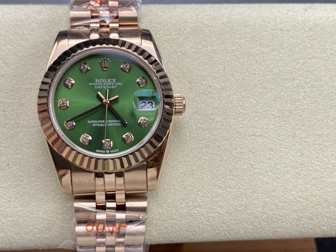 SK Factory レディース ロレックス ロゴ型 日付表示 31mm