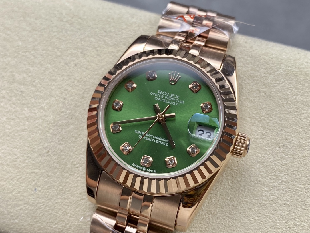 SK Factory レディース ロレックス ロゴ型 日付表示 31mm