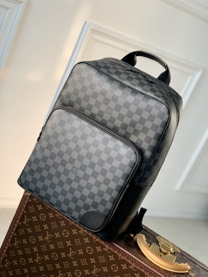 Louis Vuitton LV Dean Bags Backpack Black Grid Sweatpants M45335