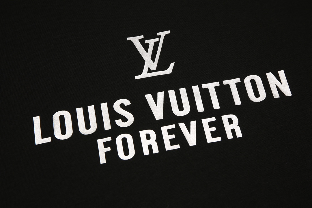 170 Louis Vuitton 路易威登胶印烫印字母短袖T恤