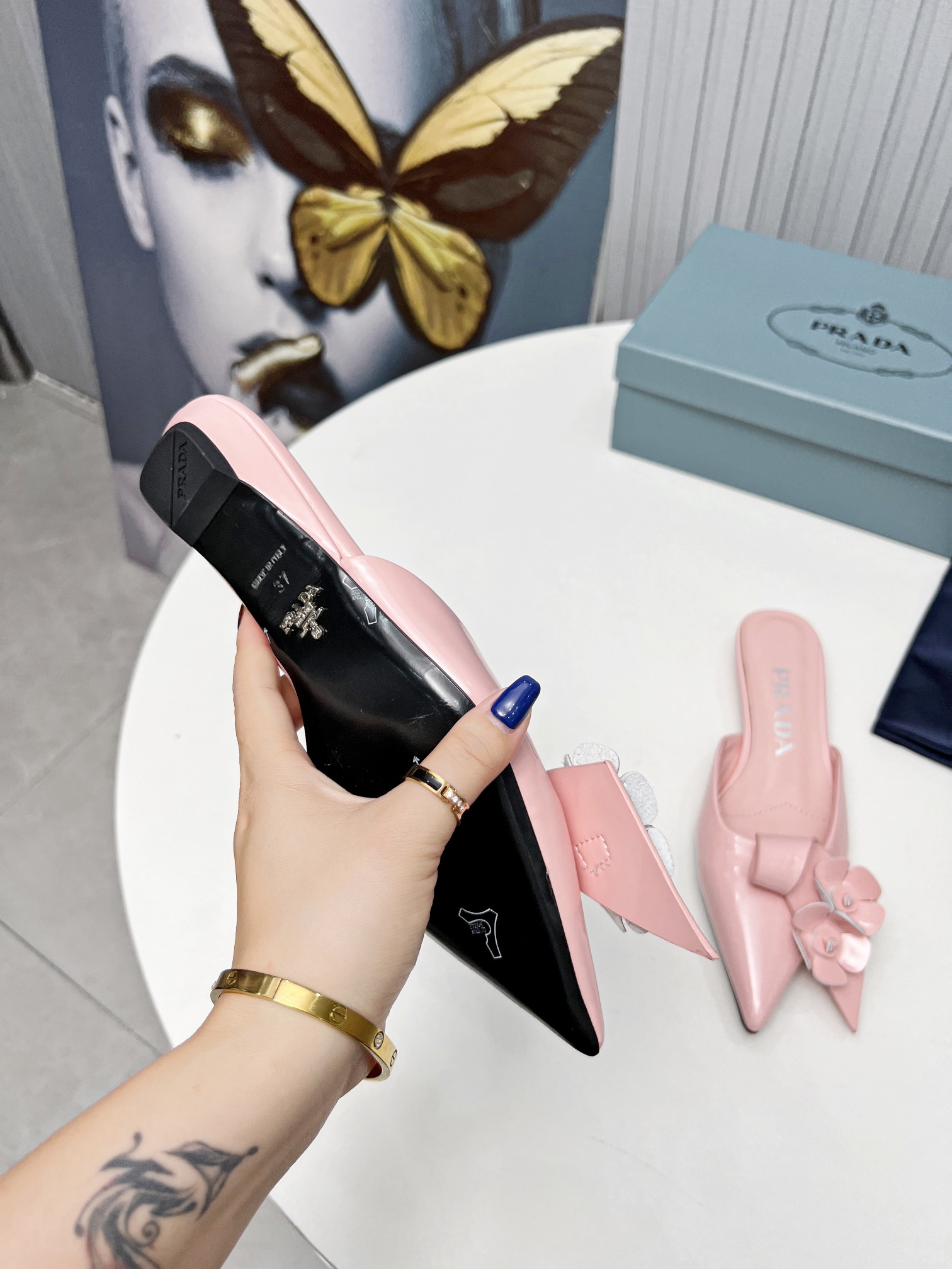 fábrica 2023 SSS relanzamiento Prada últimas botas largas y cortas, sandalias zapatos individuales, 