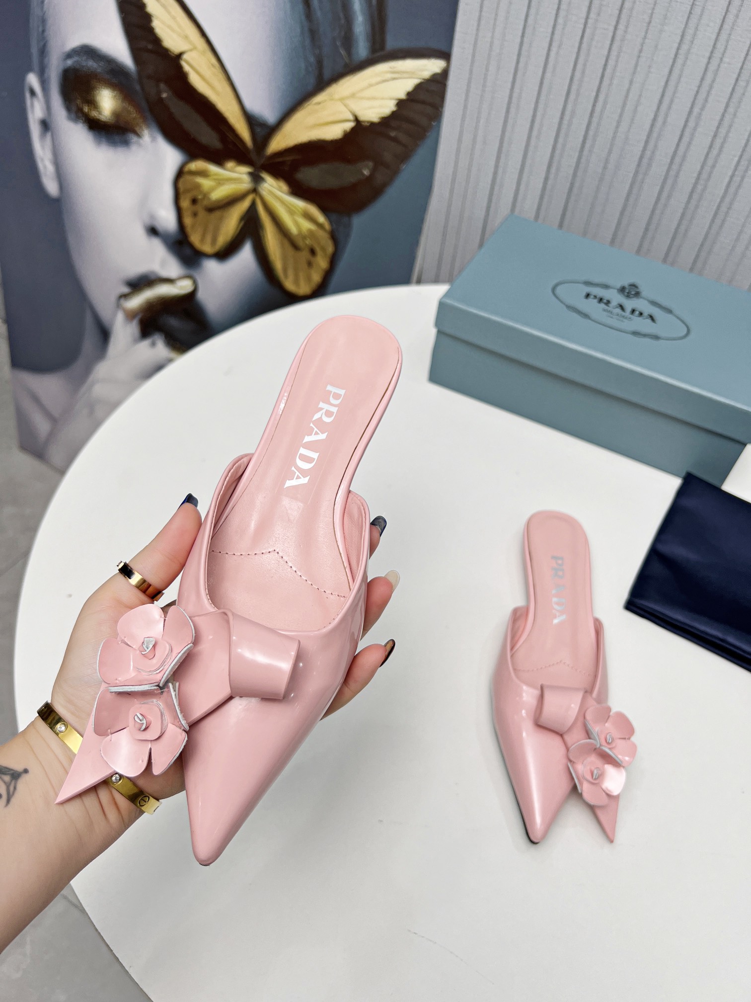 fábrica 2023 SSS relanzamiento Prada últimas botas largas y cortas, sandalias zapatos individuales, 