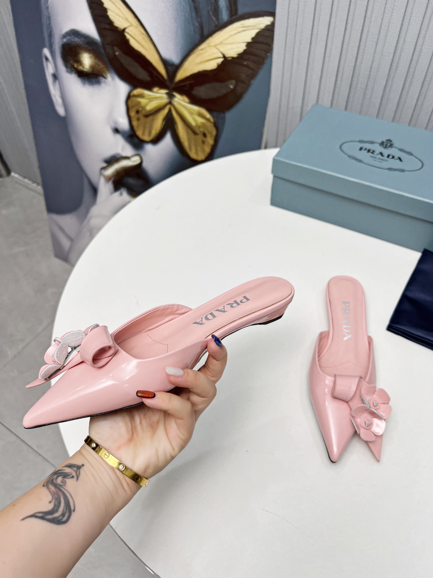 fábrica 2023 SSS relanzamiento Prada últimas botas largas y cortas, sandalias zapatos individuales, 