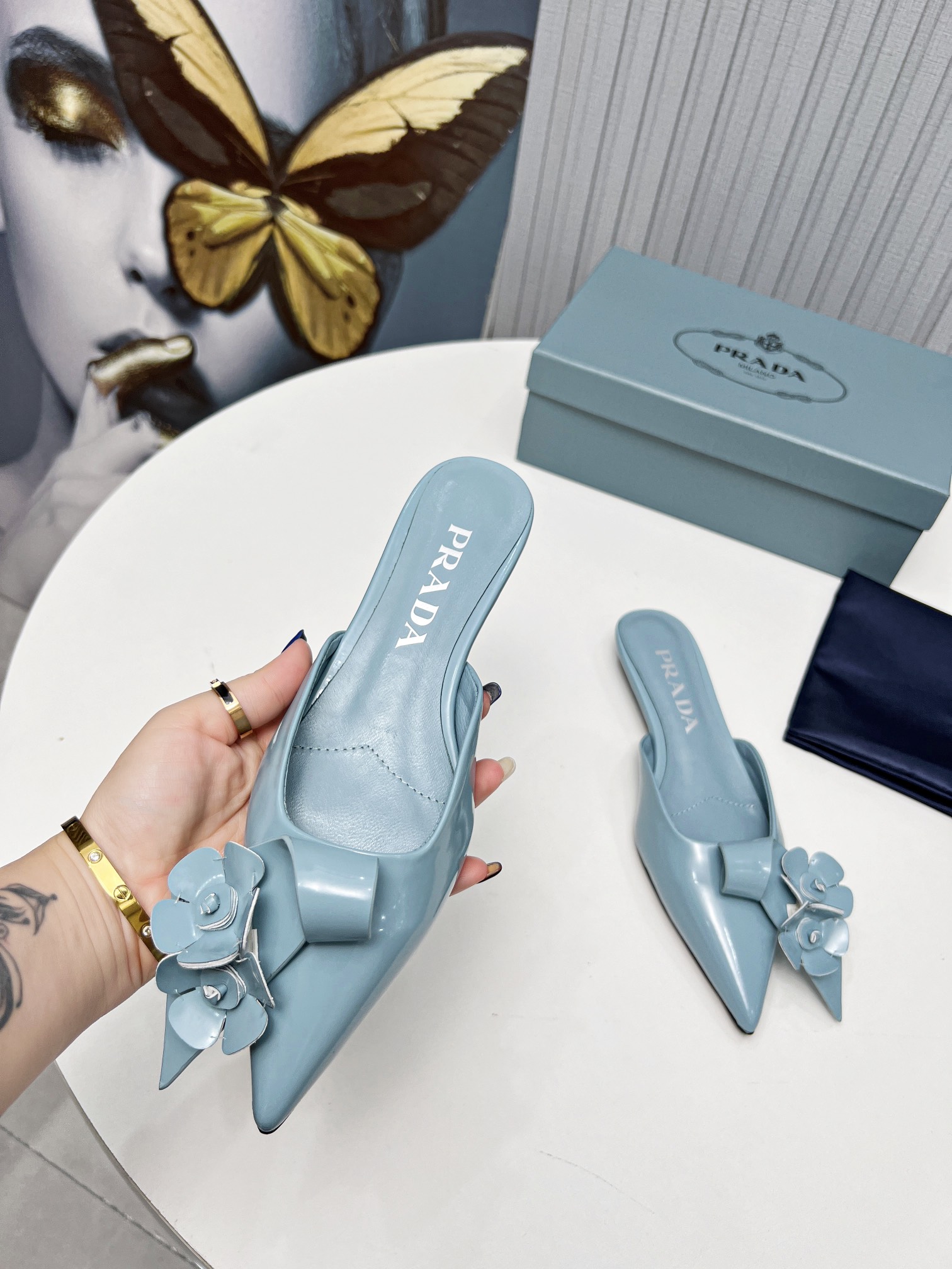 fábrica 2023 SSS relanzamiento Prada últimas botas largas y cortas, sandalias zapatos individuales, 