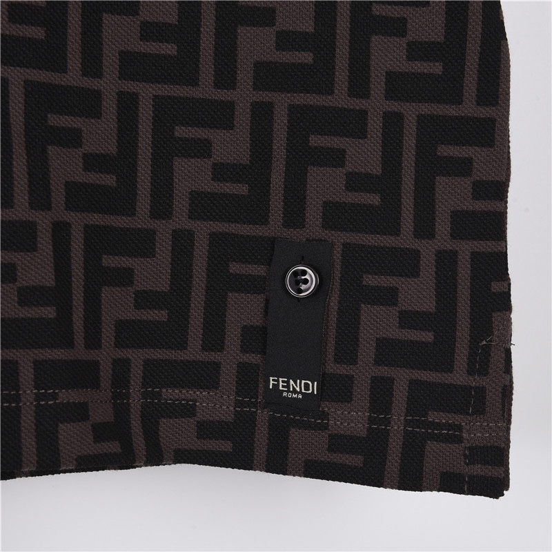 Fendi2024新款纯棉面料经典款POLO衫 经典爆款系列 胸口工艺刺绣logo图案