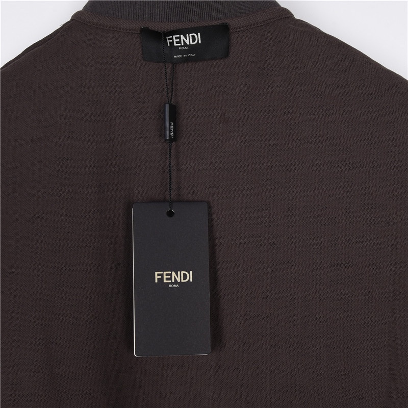 Fendi2024新款纯棉面料经典款POLO衫 经典爆款系列 胸口工艺刺绣logo图案