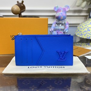 Louis Vuitton Wallet Card pack From China Black Blue Dark Green Grey Cowhide Frosted M82068