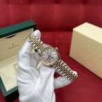 Rolex Datejust Watch Customize The Best Replica
 Blue Gold Silver Yellow Set With Diamonds Mechanical Movement m278273