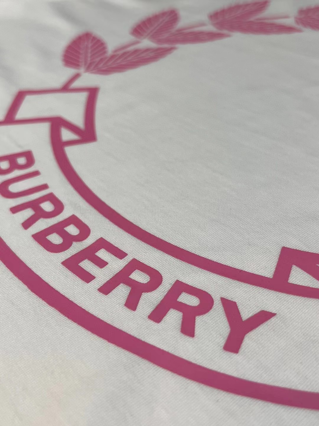 Burberry/巴宝莉限定款橡树树叶字母印花短袖T恤