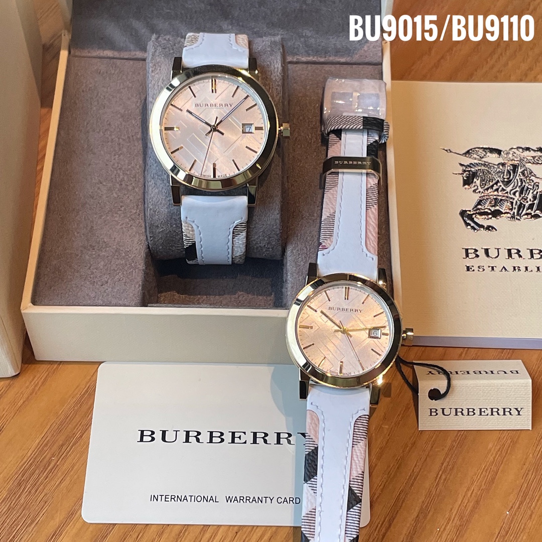 Burberry Steel Watch BU9015 & BU9110: Elegant Design with Platinum Skin - 图片 6