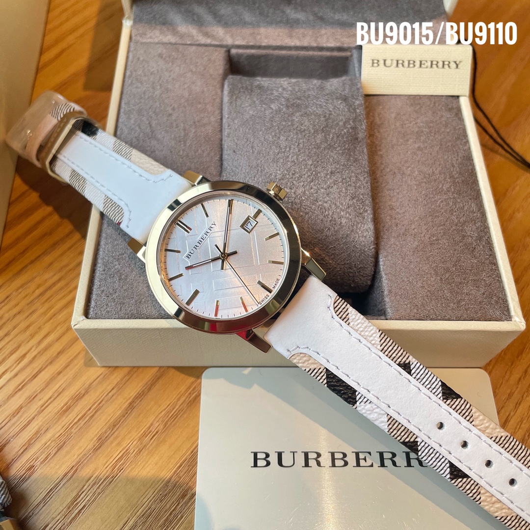 Burberry Steel Watch BU9015 & BU9110: Elegant Design with Platinum Skin - 图片 3