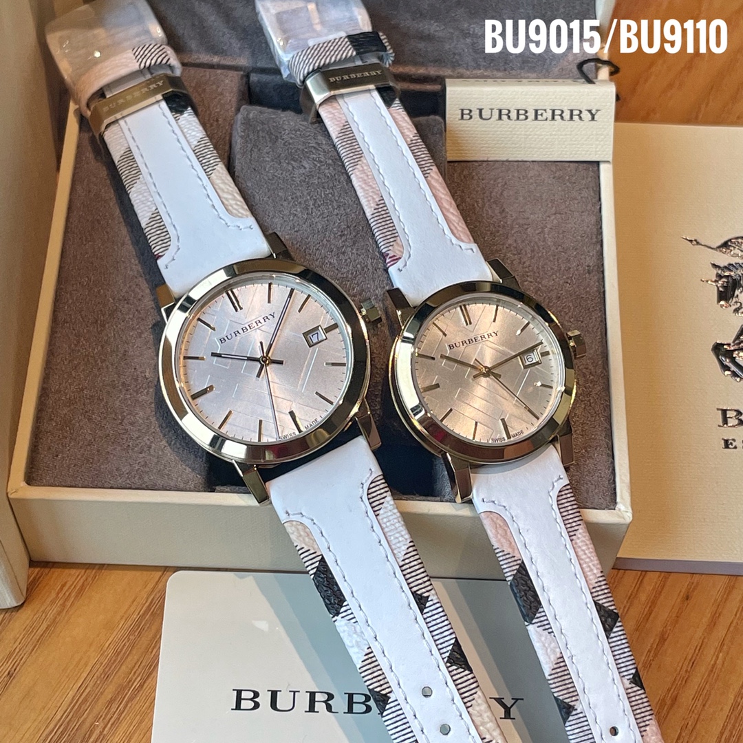 Burberry Steel Watch BU9015 & BU9110: Elegant Design with Platinum Skin - 图片 2