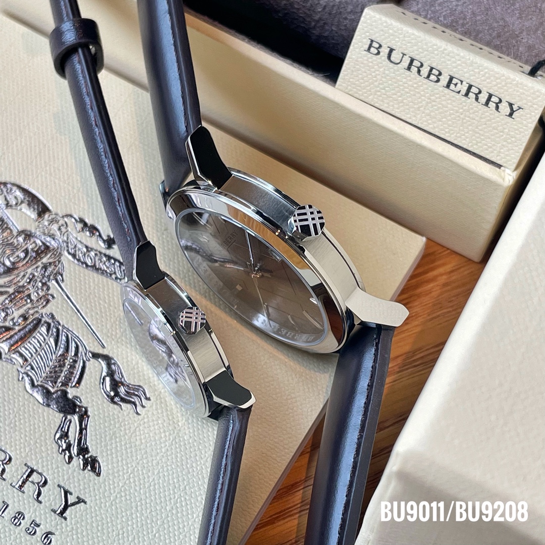 Burberry Paper Watches: Model BU9011, BU9208, Steel Shell, Real Skin, 38/34mm - 图片 7