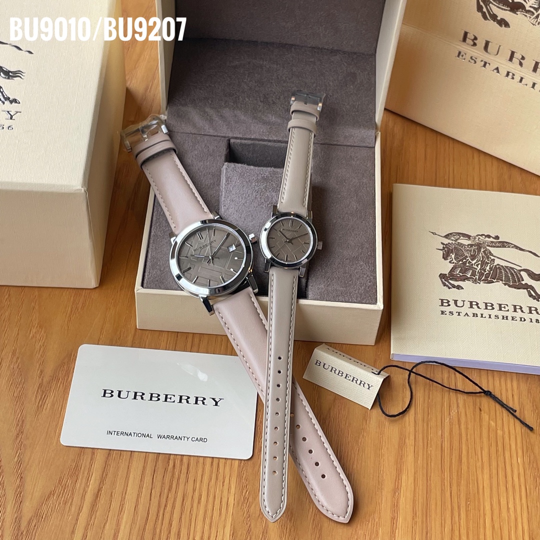 Burberry Paper Watches: Models BU9010, BU9207 with Steel Shell and Real Skin Tablet - 图片 2