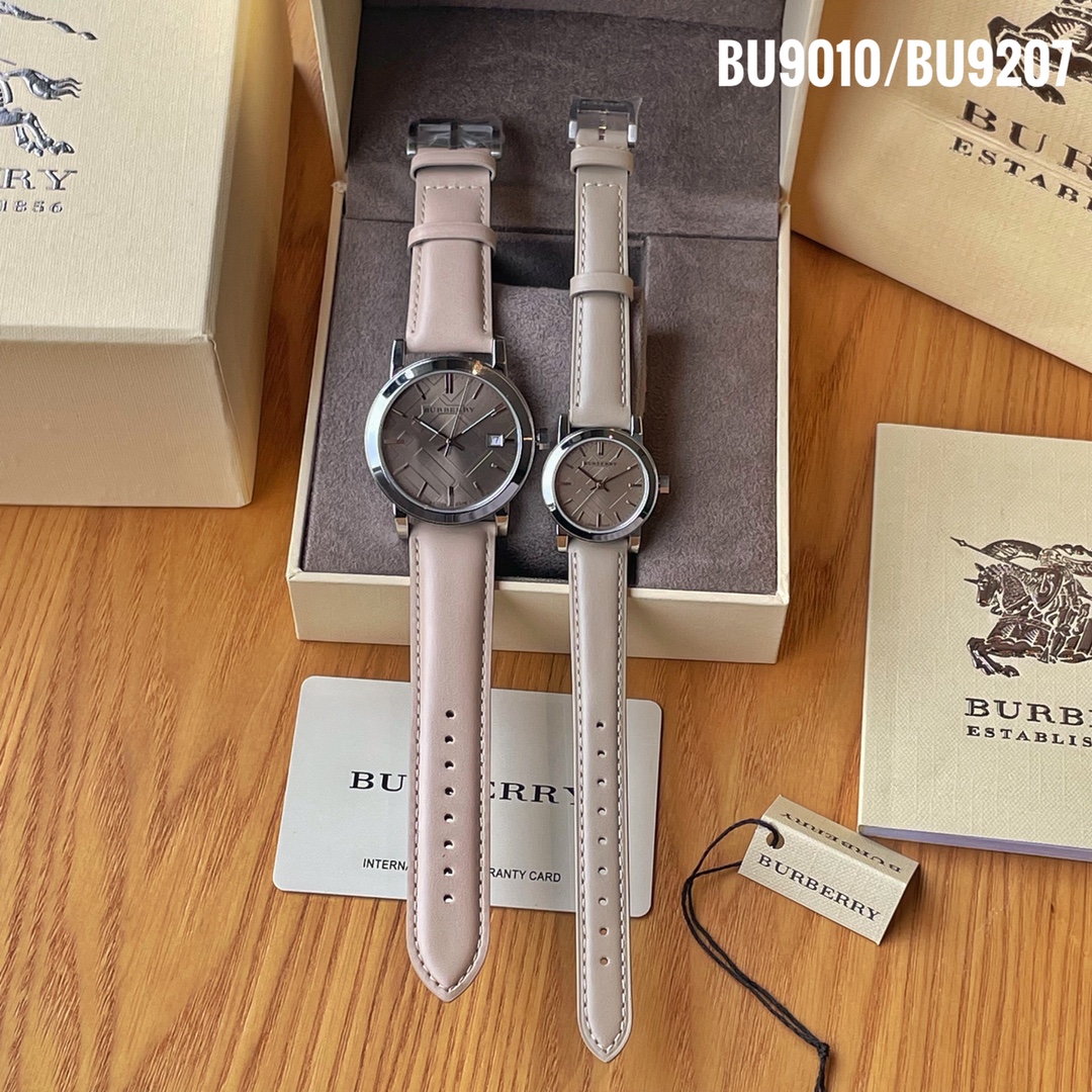 Burberry Paper Watches: Models BU9010, BU9207 with Steel Shell and Real Skin Tablet - 图片 1