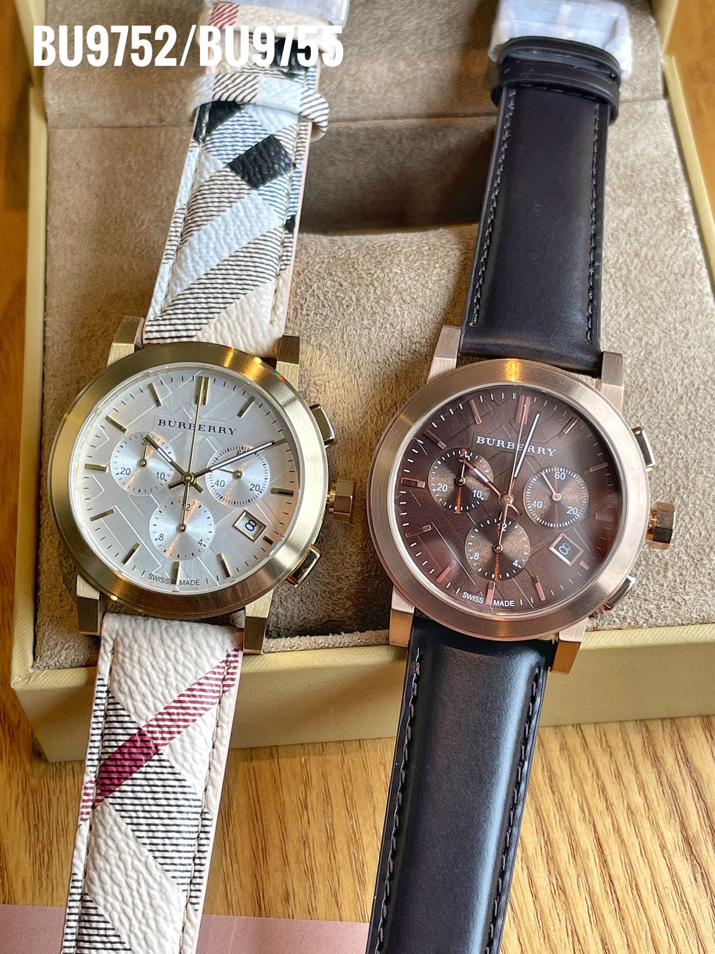Burberry Pablo Watch: BU9752, BU9755 Models, Steel Shell, Mineral Glass, Real Skin Tablet - 图片 3