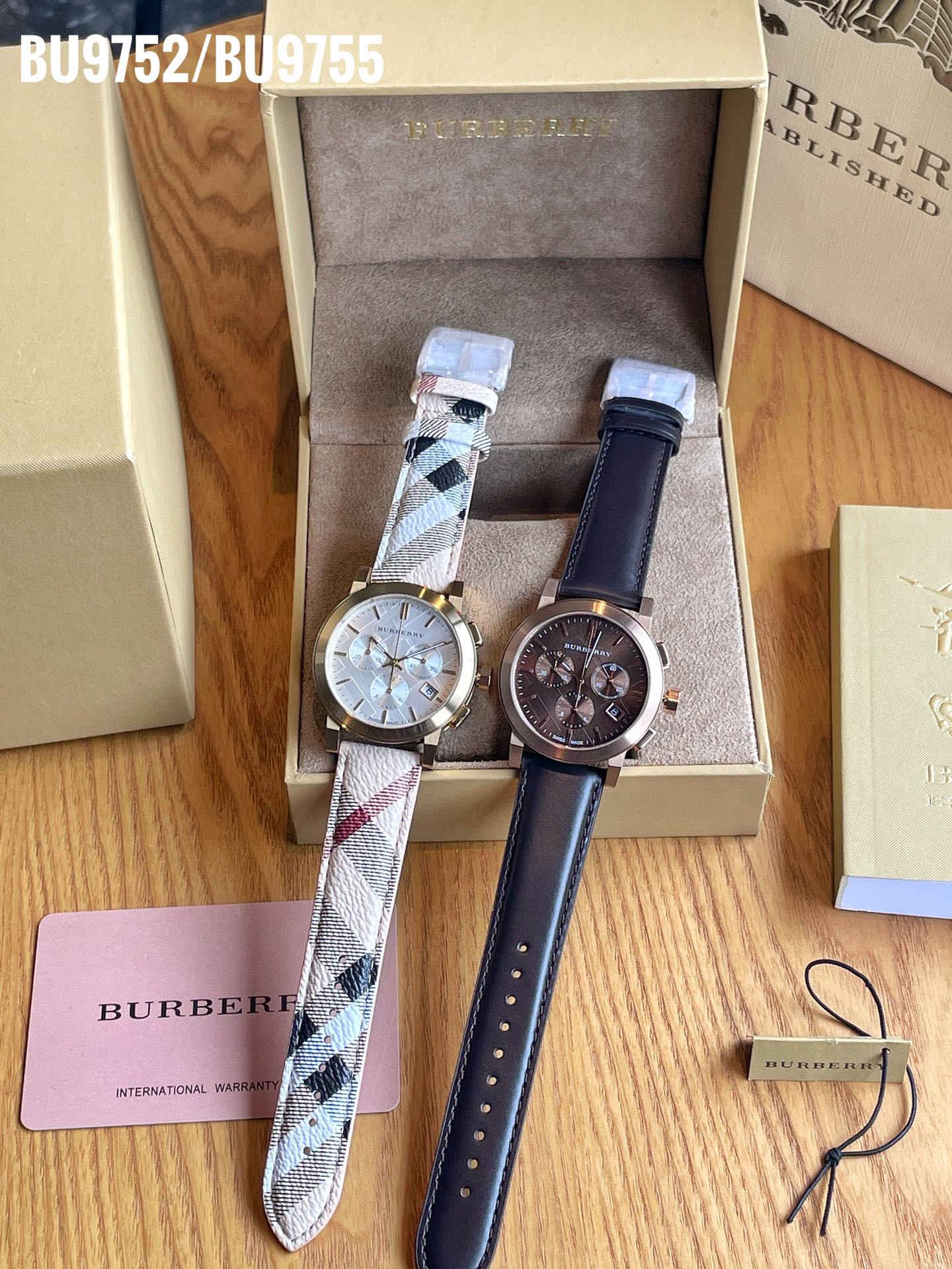 Burberry Pablo Watch: BU9752, BU9755 Models, Steel Shell, Mineral Glass, Real Skin Tablet - 图片 2