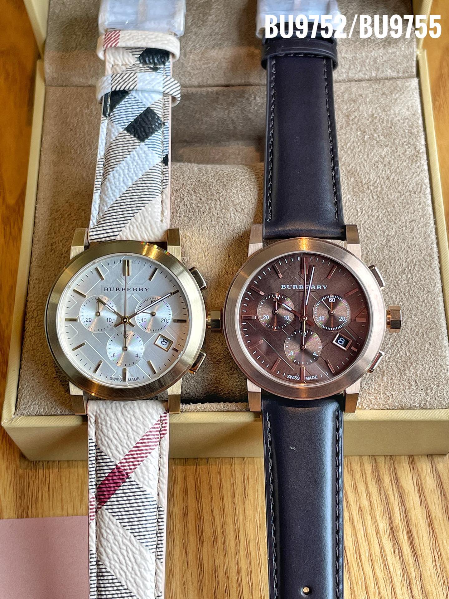Burberry Pablo Watch: BU9752, BU9755 Models, Steel Shell, Mineral Glass, Real Skin Tablet - 图片 4