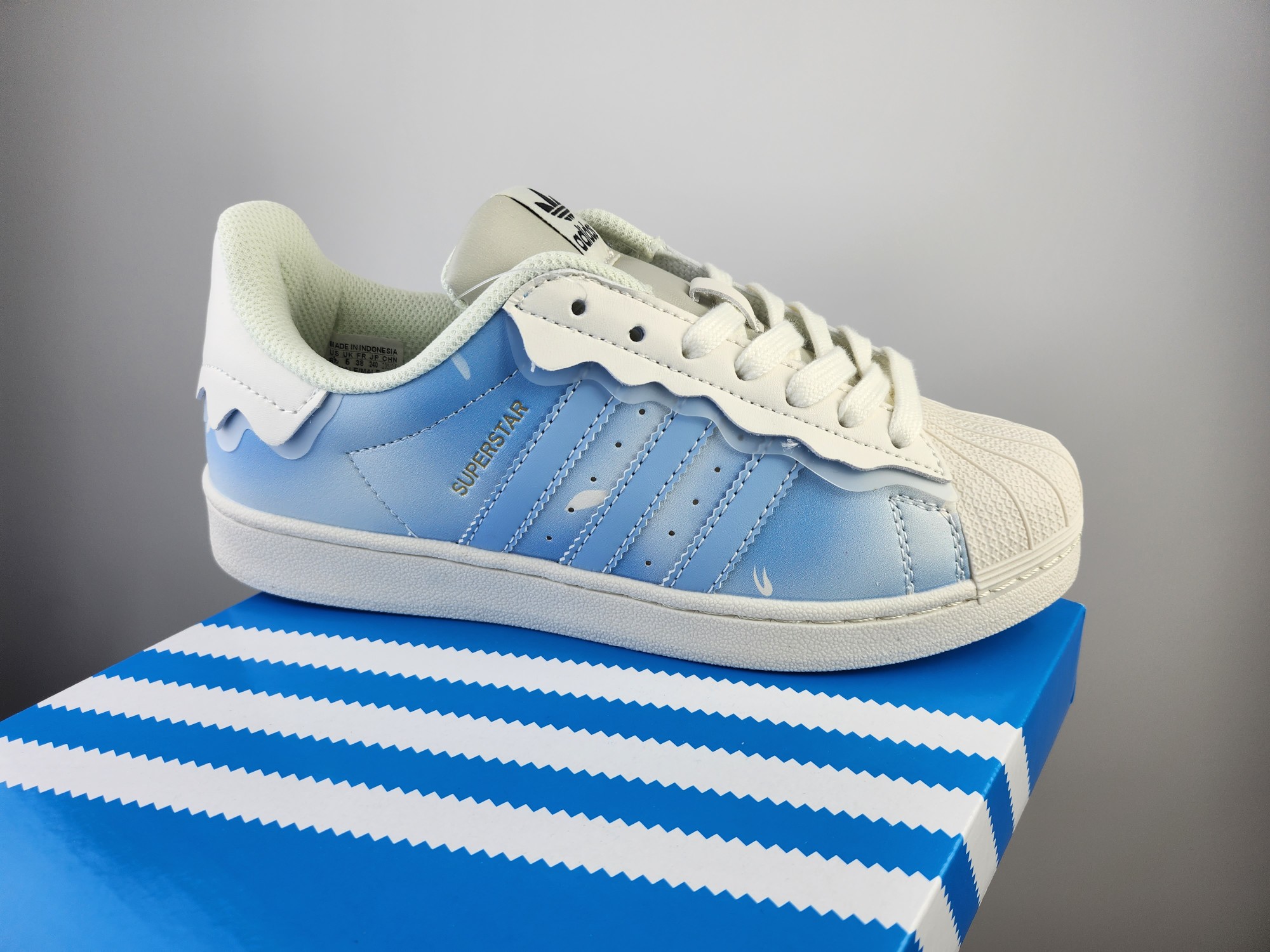 Colección de primavera 2022ss para diosas, zapatillas Adidas Originals Superstar "Steamed Milk/Lace" serie co…