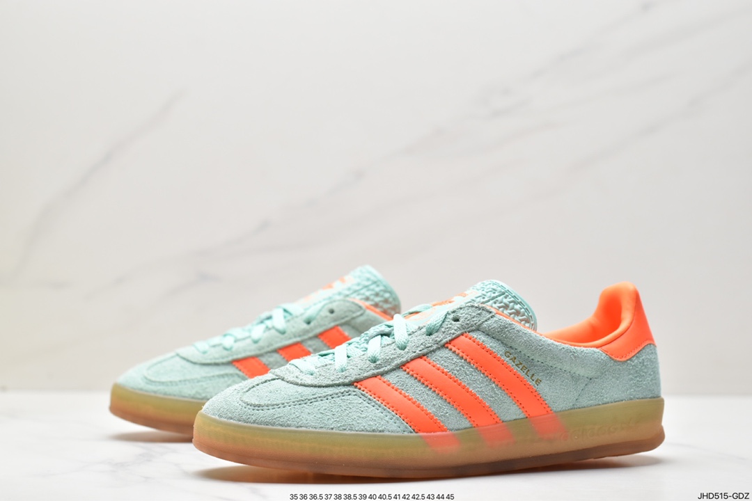 Adidas Originals Gazelle Indoor clover retro casual non-slip wear-resistant low-cut sneakers HQ8714