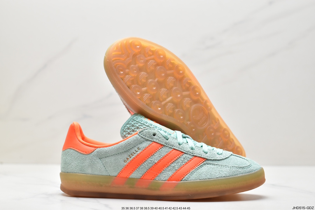 Adidas Originals Gazelle Indoor clover retro casual non-slip wear-resistant low-cut sneakers HQ8714