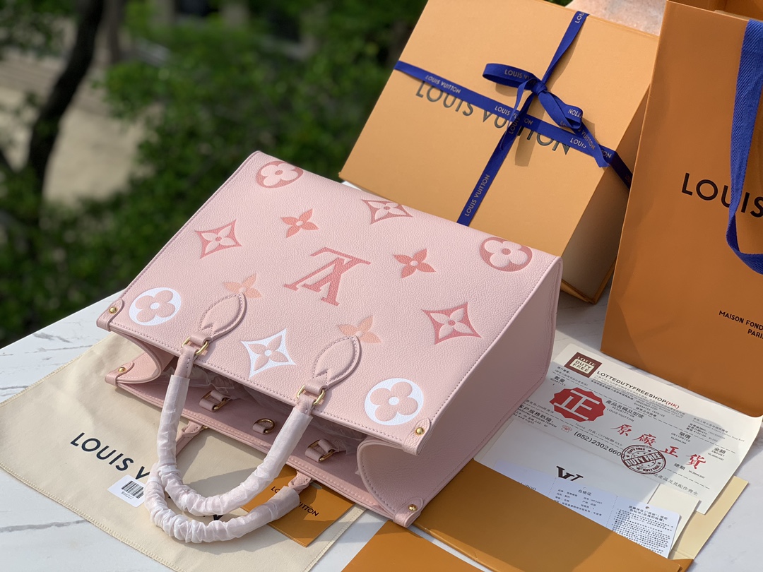 非市场普通货 进口皮料半钢五金 m46542 尺寸34×15×27cm2023🔥限定色，夏季樱花🌸粉 O