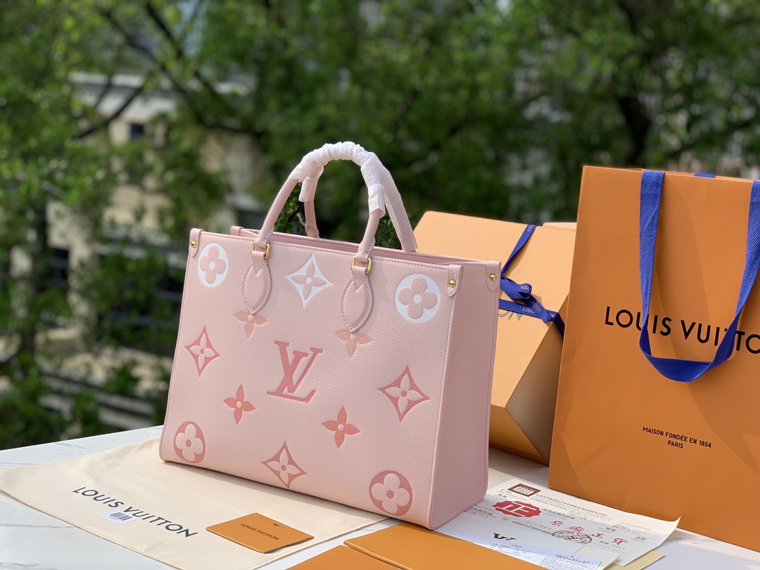 非市场普通货 进口皮料半钢五金 m46542 尺寸34×15×27cm2023🔥限定色，夏季樱花🌸粉 O