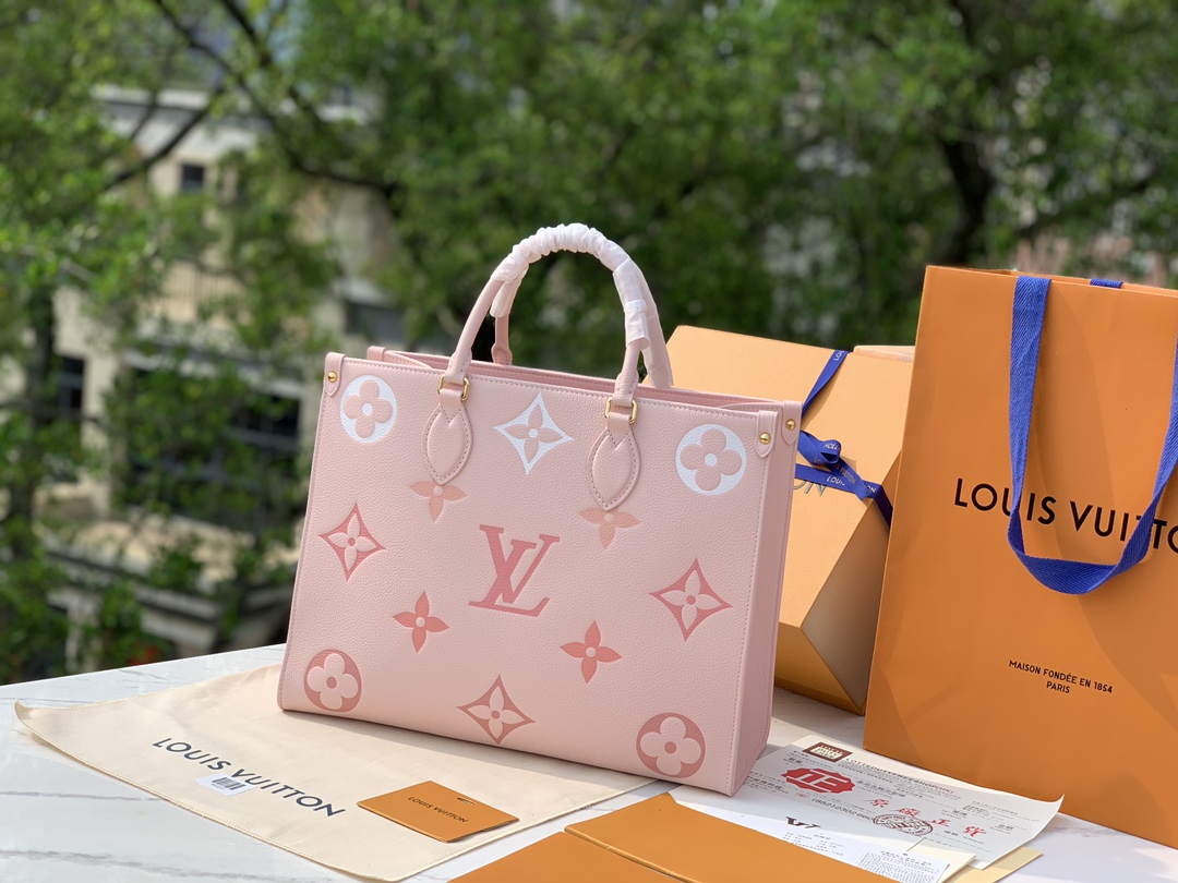 🌼 m46542 尺寸34×15×27cm2023🔥限定色，夏季樱花🌸粉 Onthego中号，不得不说真