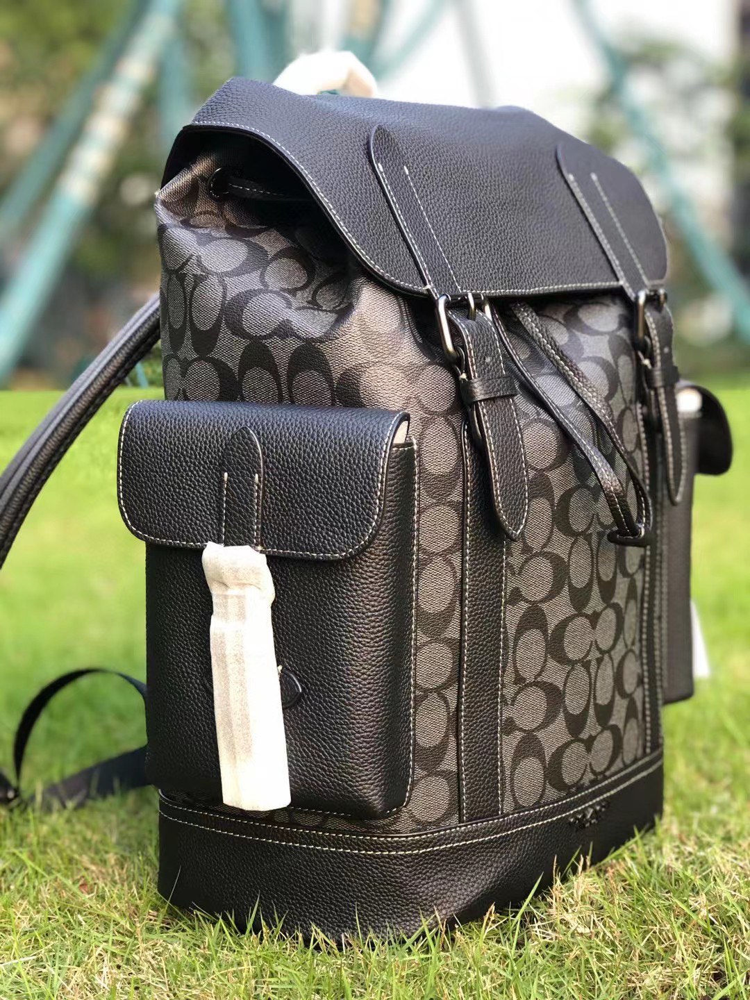 Coach CB839 最新款 男士翻盖Hudson双肩背包/登山包 进口头层牛皮