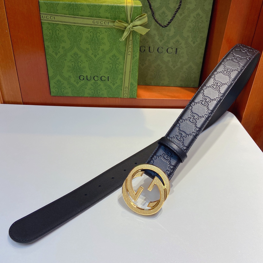 Gucci古奇经典款双面原厂小牛皮压